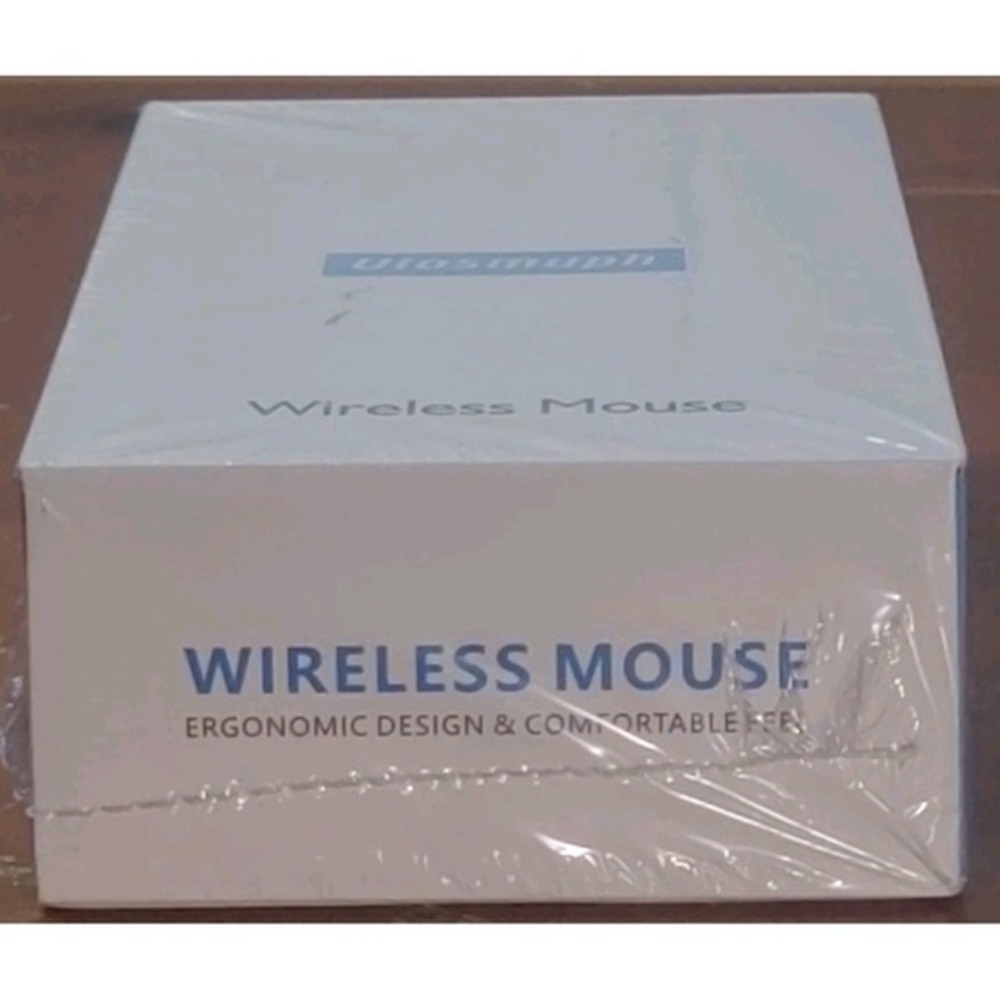 Uiosmuph LED‎ Wireless Silent Mouse- G12 Slim Rechargeable-White wireless